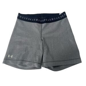 Under Armour HeatGear Armour Shorty Women's Compression Shorts Gray Medium